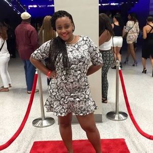 Express Python Print Peplum Dress